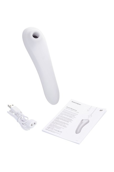 Вакуум-волновой стимулятор+вибратор «Dual Pleasure» от «Satisfyer» Вакуум-волновой стимулятор+вибратор «Dual Pleasure» от «Satisfyer»