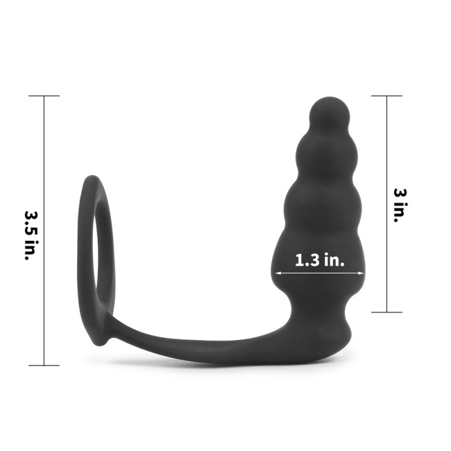 Анальная втулка с эрекционным кольцом«Combo Master Cockring Plug» от «Lovetoy» 