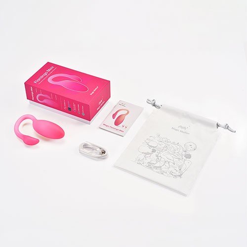 Розовое виброяйцо с интеллектуальным управлением «Flamingo Max» от «MAGIC MOTION»