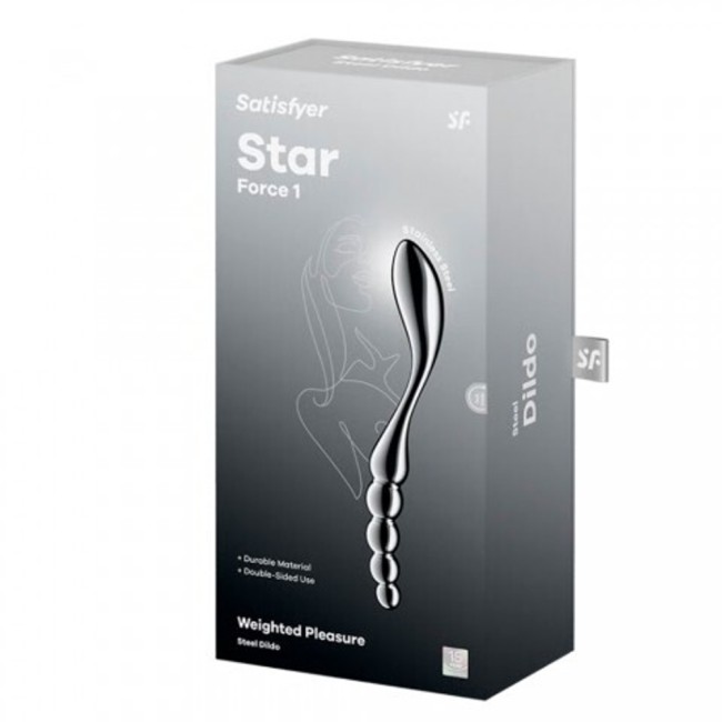 Металлический фаллоимитатор «Star Force 1» от «Satisfyer» Металлический фаллоимитатор «Star Force 1» от «Satisfyer»