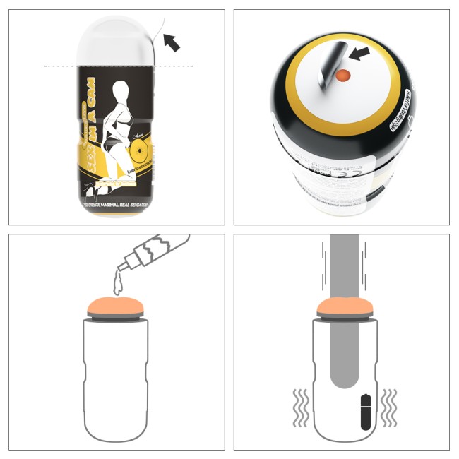 Мастурбатор-попка в тубе «Anus Stamina Vibro» с вибрацией Мастурбатор-попка в тубе «Anus Stamina Vibro» с вибрацией